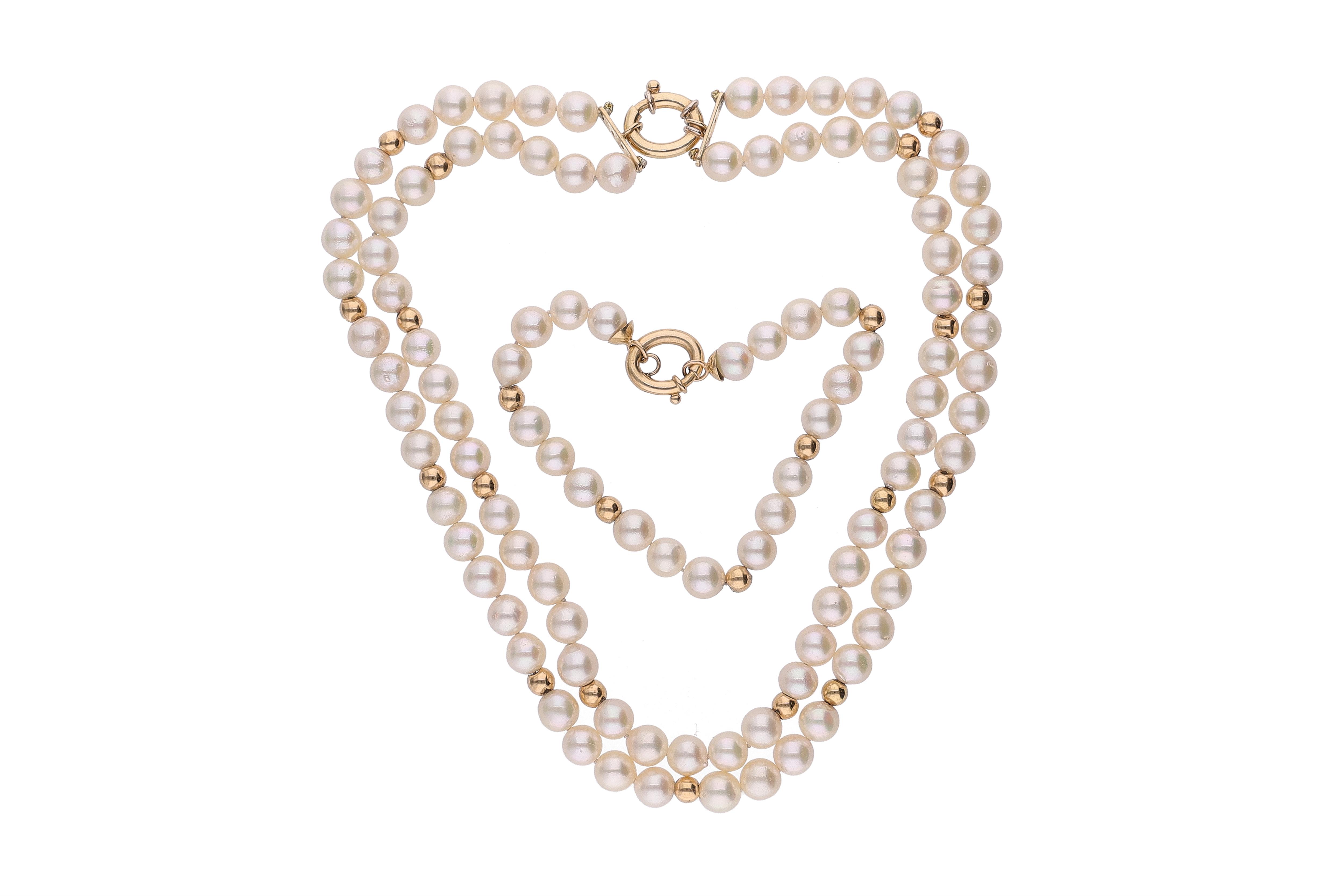 Collier e bracciale di perle coltivate - Asta Presiosi