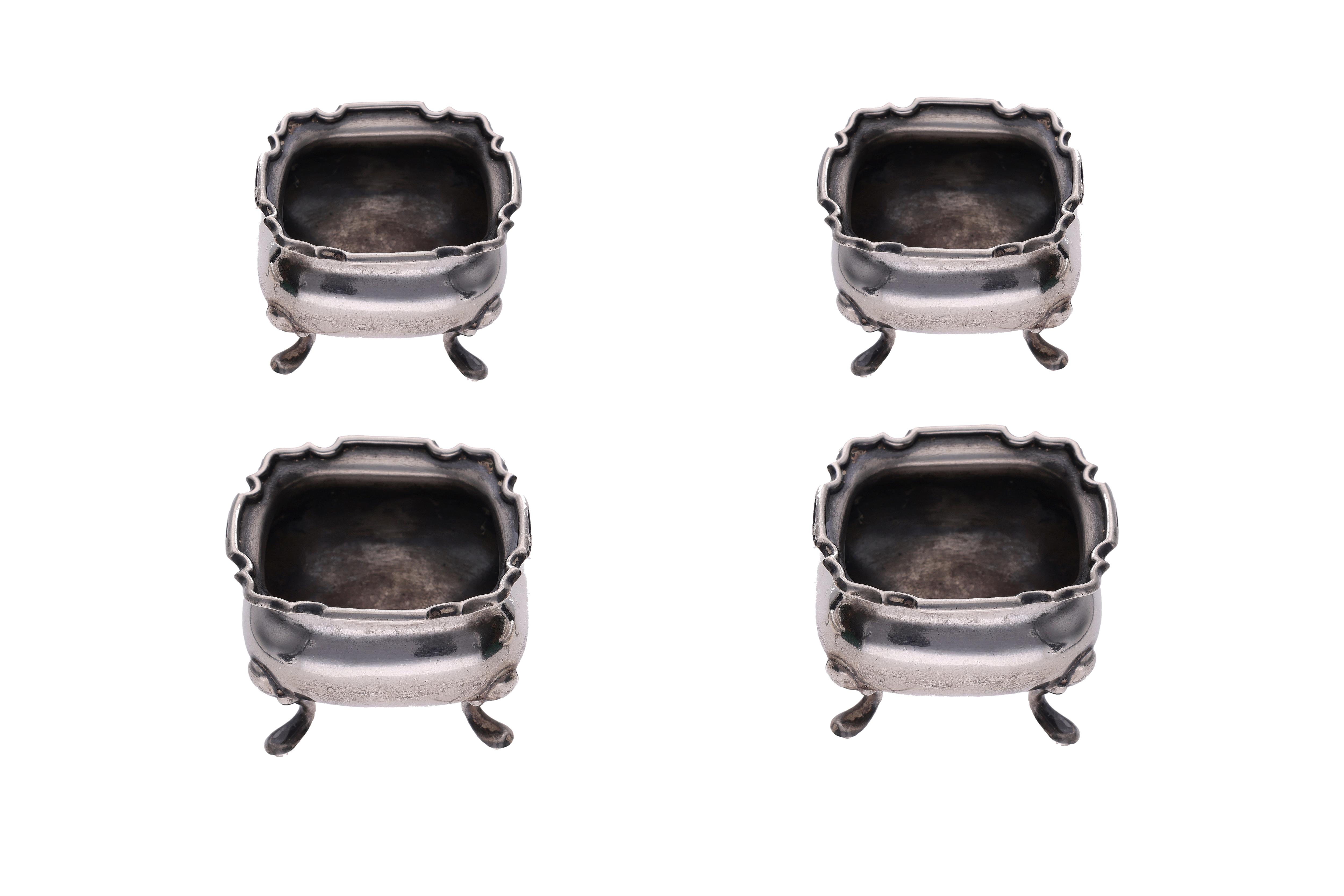 Mappin & Webb, gruppo di quattro saliere inglesi - Asta Presiosi