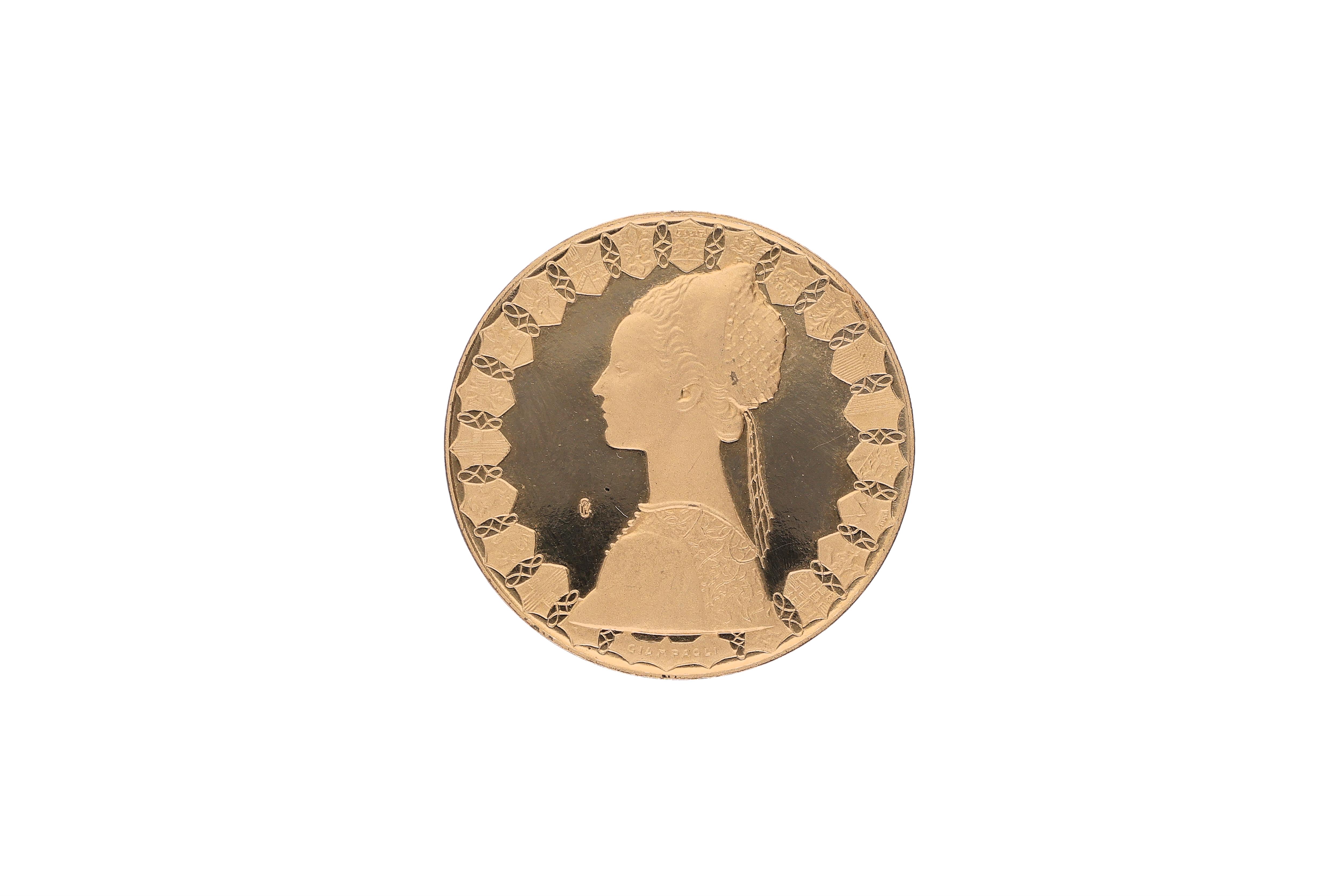 Medaglia Lire 500 Bandiere controvento - Asta Presiosi