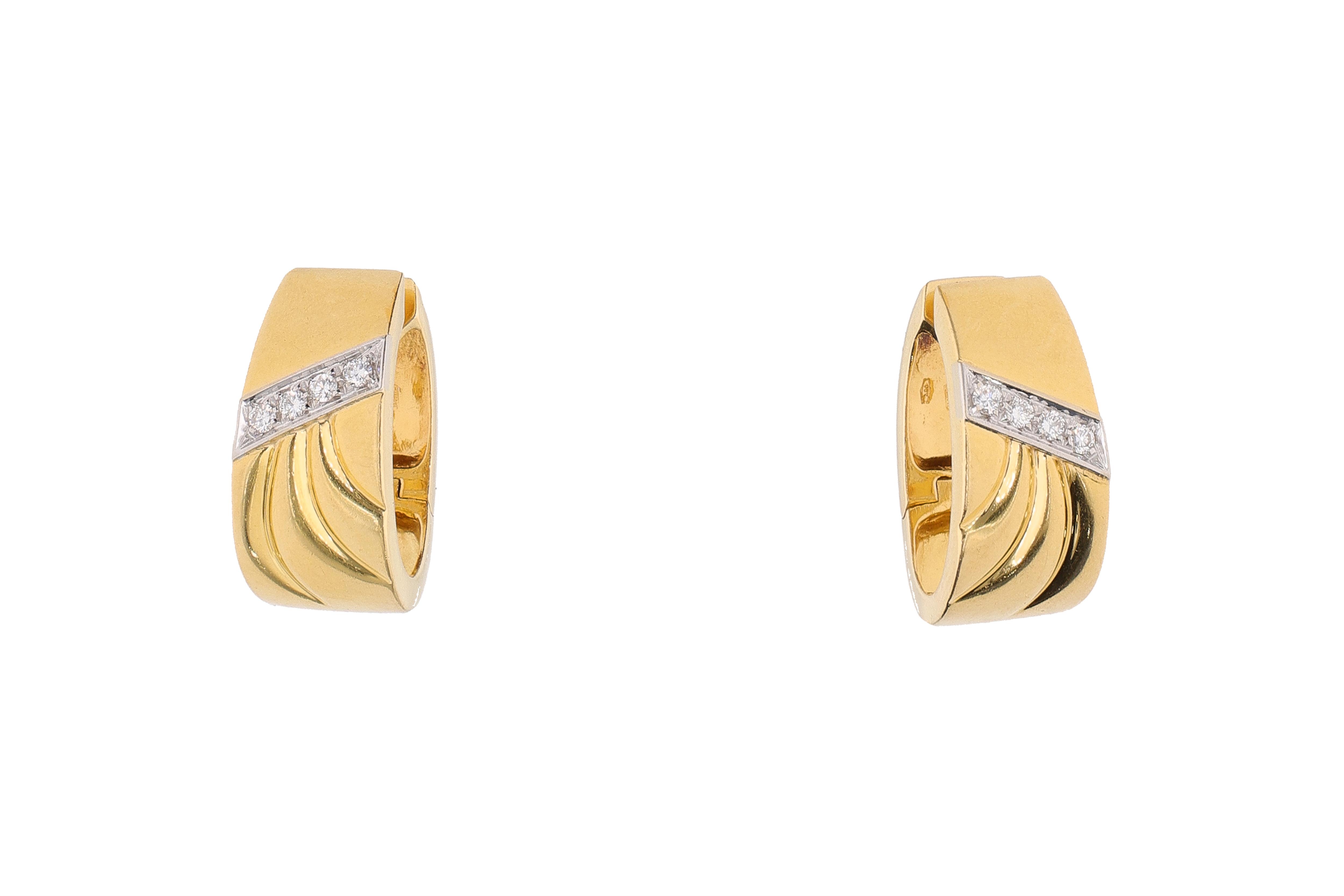 Paio di orecchini con diamanti - Asta Presiosi