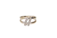 Anello con pietre incolore - Asta Preziosi