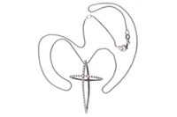 Collana e pendente a forma di croce con diamanti - Asta Preziosi