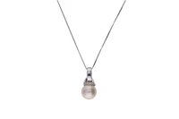 Collana e pendente con diamanti e perla coltivata - Asta Preziosi