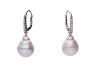 Paio orecchini con perle e pietre - Asta Preziosi