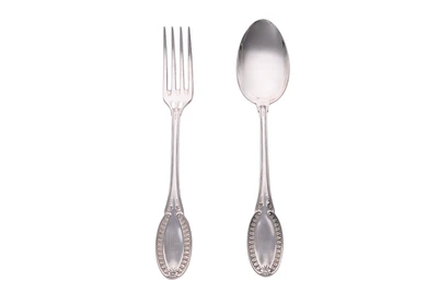 Greggio, cucchiaio e forchetta tavola - Asta Preziosi