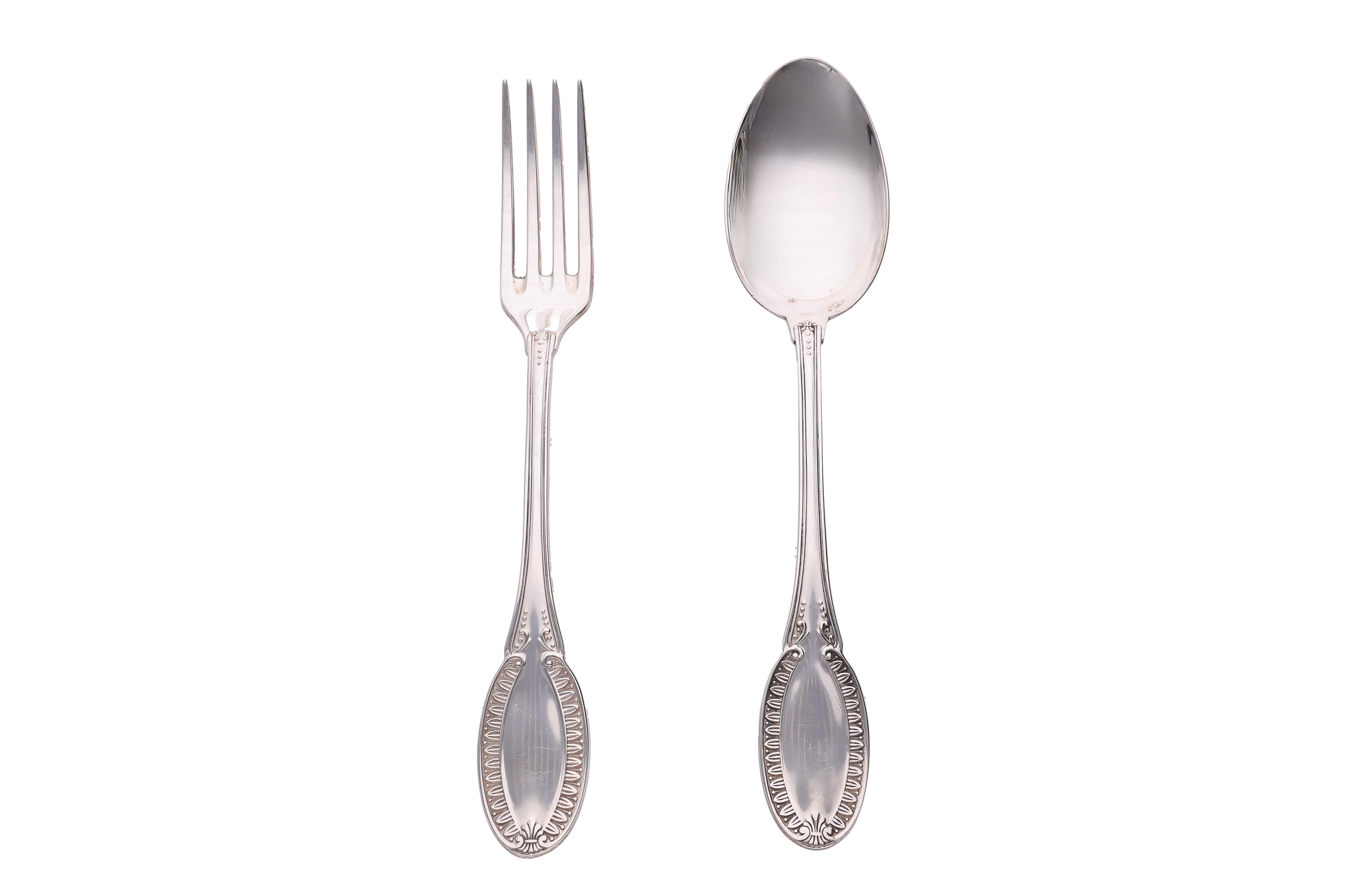 Greggio, cucchiaio e forchetta tavola - Asta Preziosi