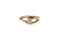 Anello con diamante - Asta Preziosi