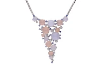 Collier con calcedoni, pietre di luna, pietre e diamanti - Asta Preziosi