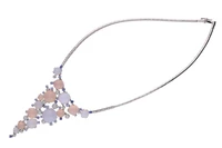 Collier con calcedoni, pietre di luna, pietre e diamanti - Asta Preziosi