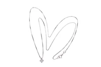 Collier punto luce con diamante - Asta Preziosi