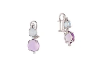 Orecchini con pietre e diamanti - Asta Preziosi