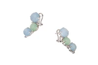 Orecchini con pietre e diamanti - Asta Preziosi