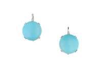 Orecchini con turchese e diamanti - Asta Preziosi