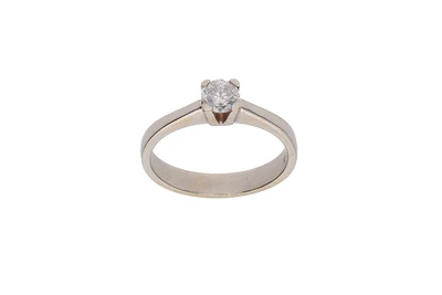 Anello solitario con diamante - Asta Preziosi