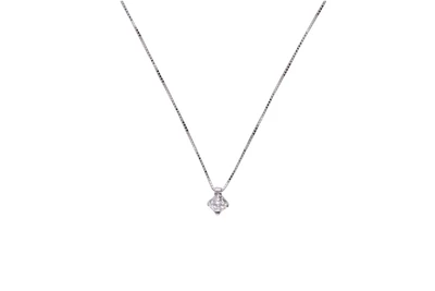 Collier punto luce con diamante - Asta Preziosi