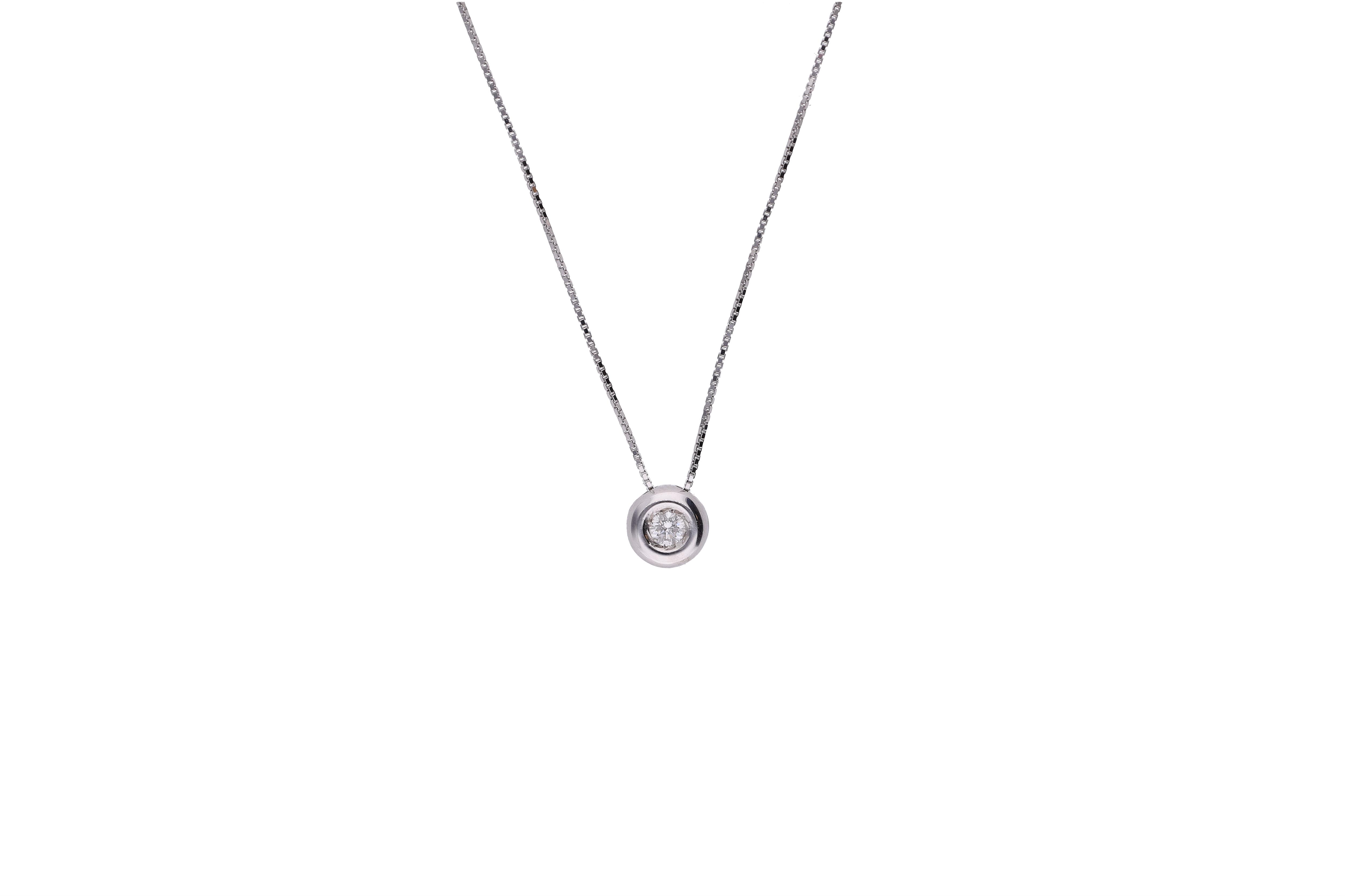 Collana con diamante - Asta Preziosi