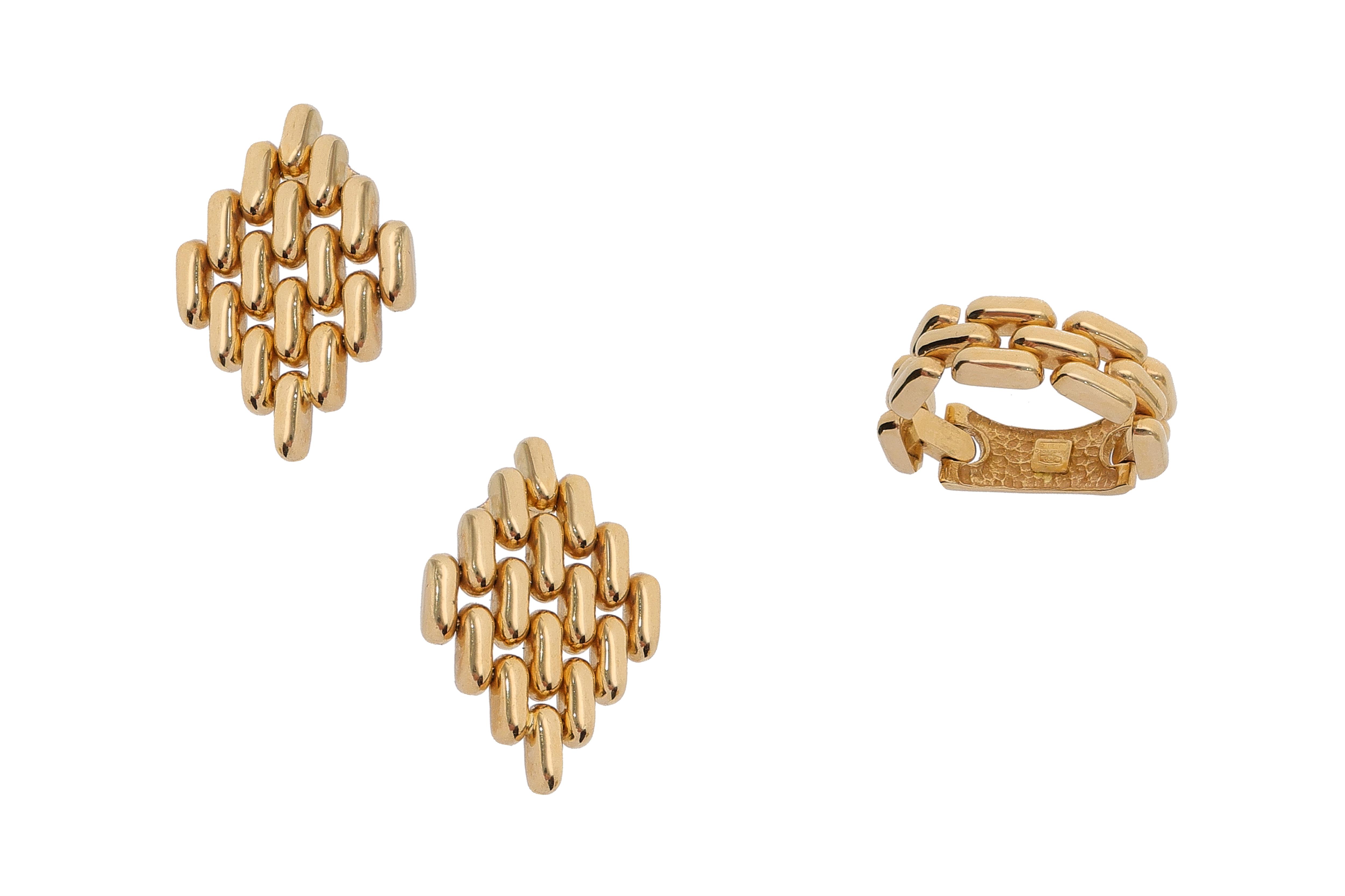 Demiparure composta da anello e orecchini - Asta Preziosi