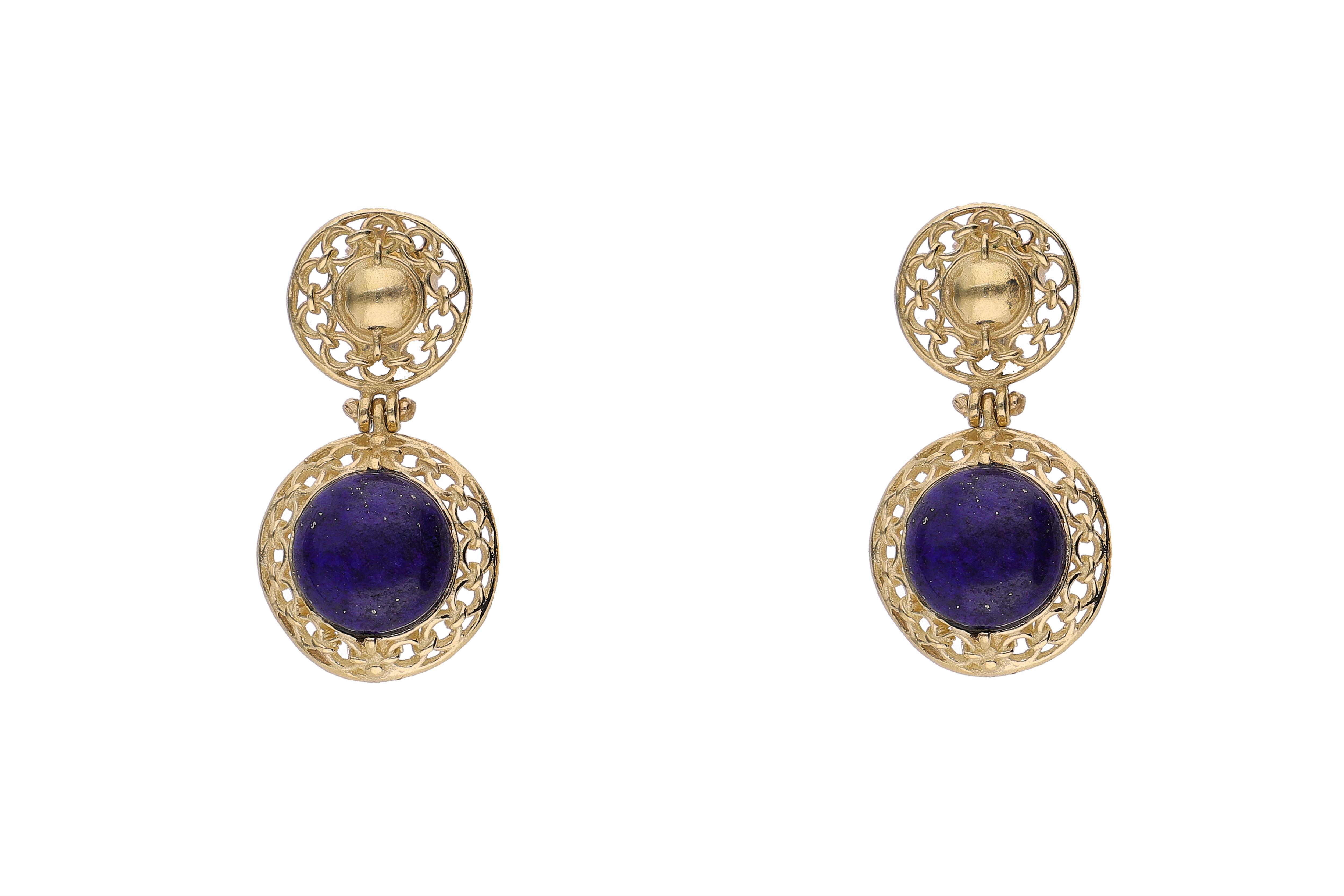 Orecchini con lapislazzuli - Asta Preziosi