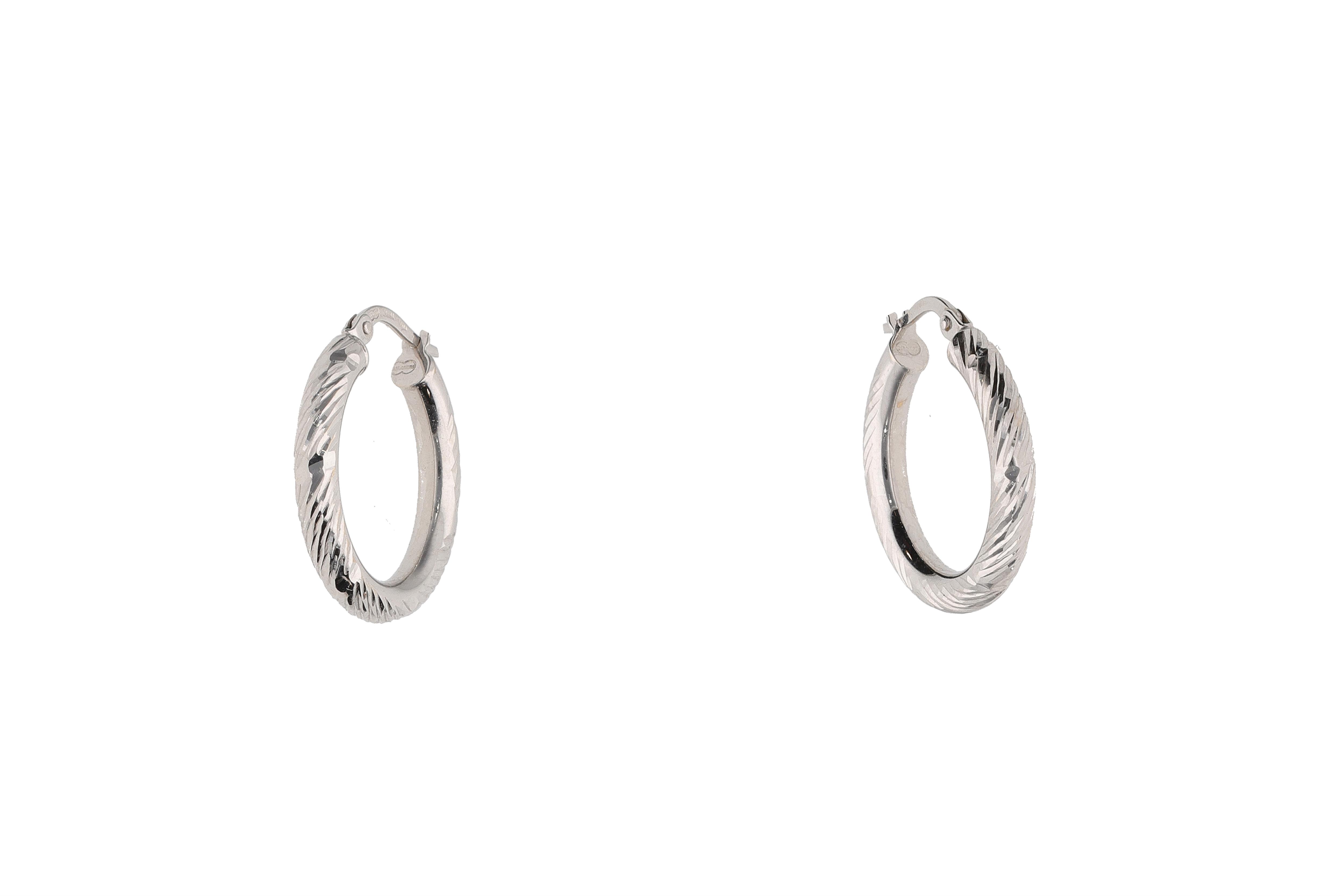 Paio di orecchini a cerchio - Asta Preziosi