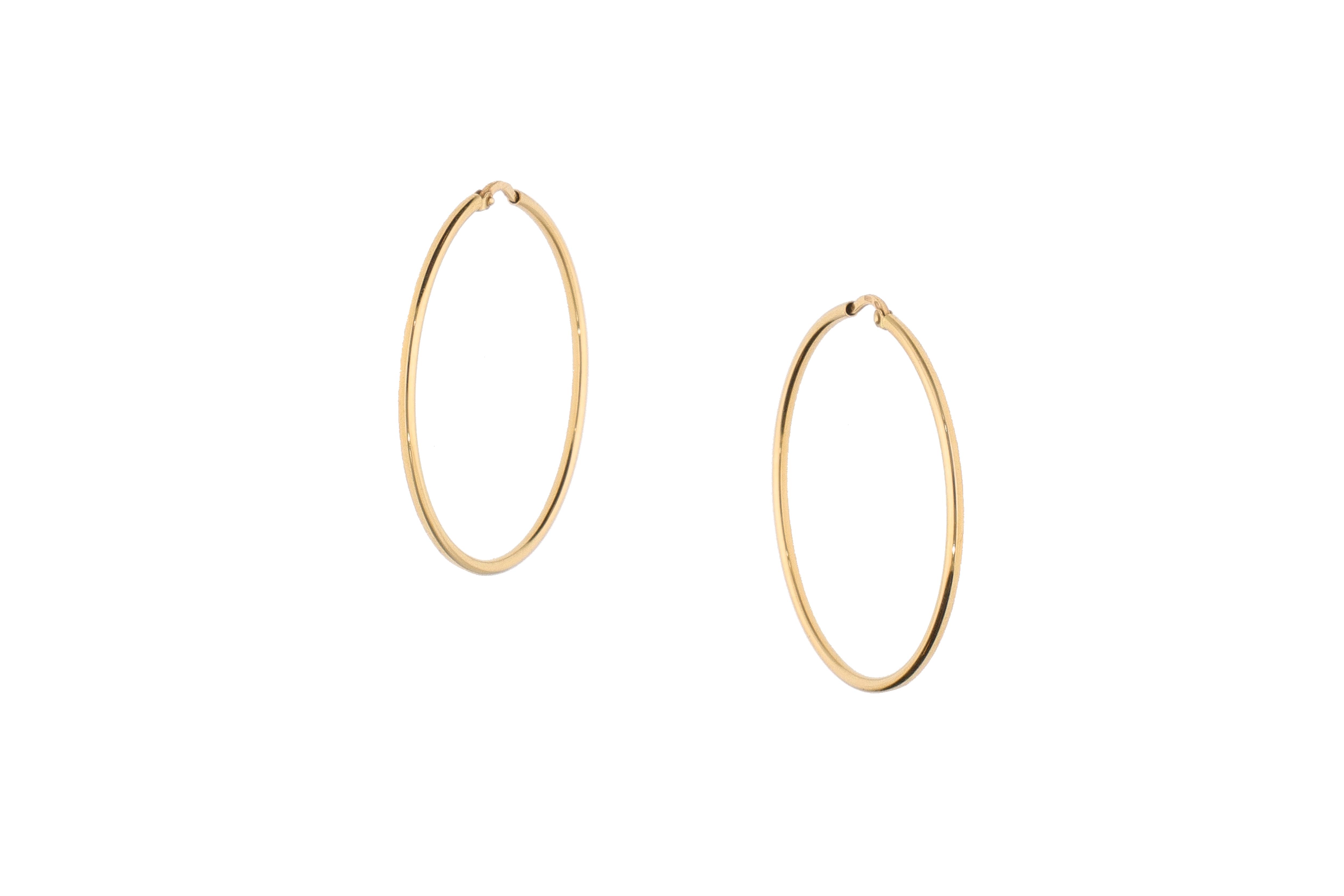 Paio di orecchini a cerchio - Asta Preziosi