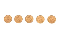 5 Sterline inglesi - Asta Preziosi