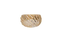 Anello a fascia stile tessuto - Asta Preziosi