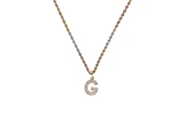 Collana con ciondolo impreziosito da pietre incolori - Asta Preziosi