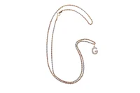 Collana con ciondolo impreziosito da pietre incolori - Asta Preziosi