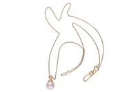 Collana e pendente con perla coltivata e diamante - Asta Preziosi