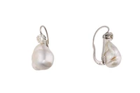 Paio di orecchini con diamanti e perle scaramazze - Asta Preziosi