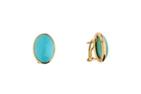 Paio di orecchini con pietre cabochon - Asta Preziosi