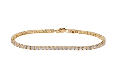 Bracciale tennis con pietre incolori - Asta Preziosi