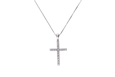 Collana e croce con diamanti - Asta Preziosi Collana e croce con diamanti - Asta Preziosi