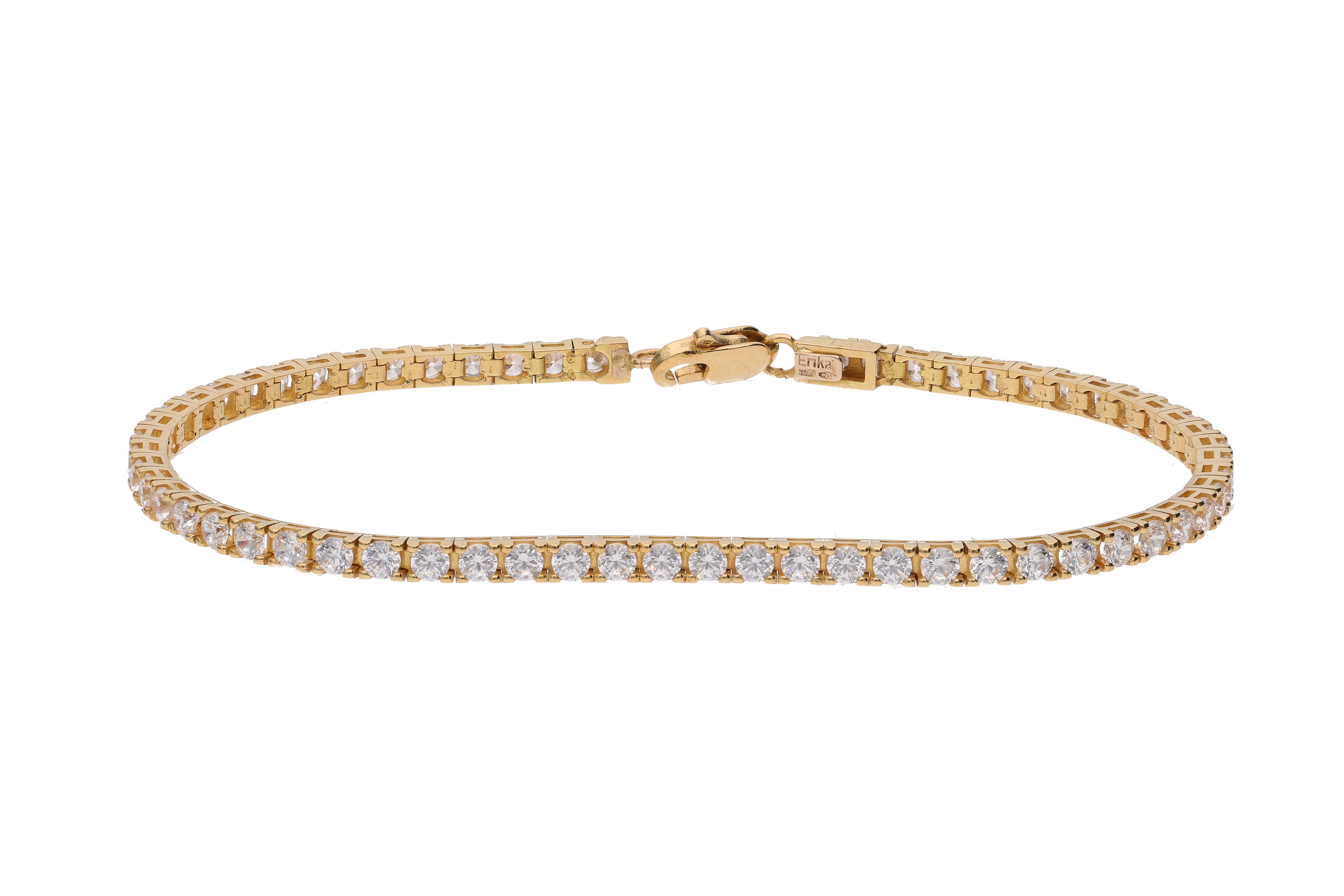 Bracciale tennis con pietre incolori - Asta Preziosi