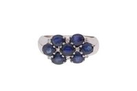 Anello con zaffiri e diamanti - Asta Preziosi