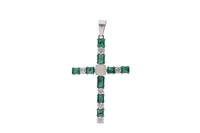 Ciondolo con smeraldi, pietra e diamanti - Asta Preziosi