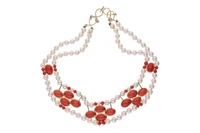 Collier con coralli e perle coltivate - Asta Preziosi