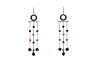 Orecchini con corallo e onice - Asta Preziosi