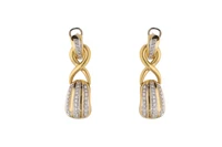 Paio di orecchini con diamanti - Asta Preziosi