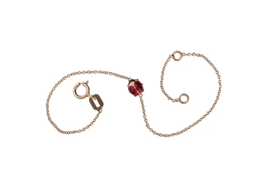 Bracciale a catenella con coccinella - Asta Preziosi