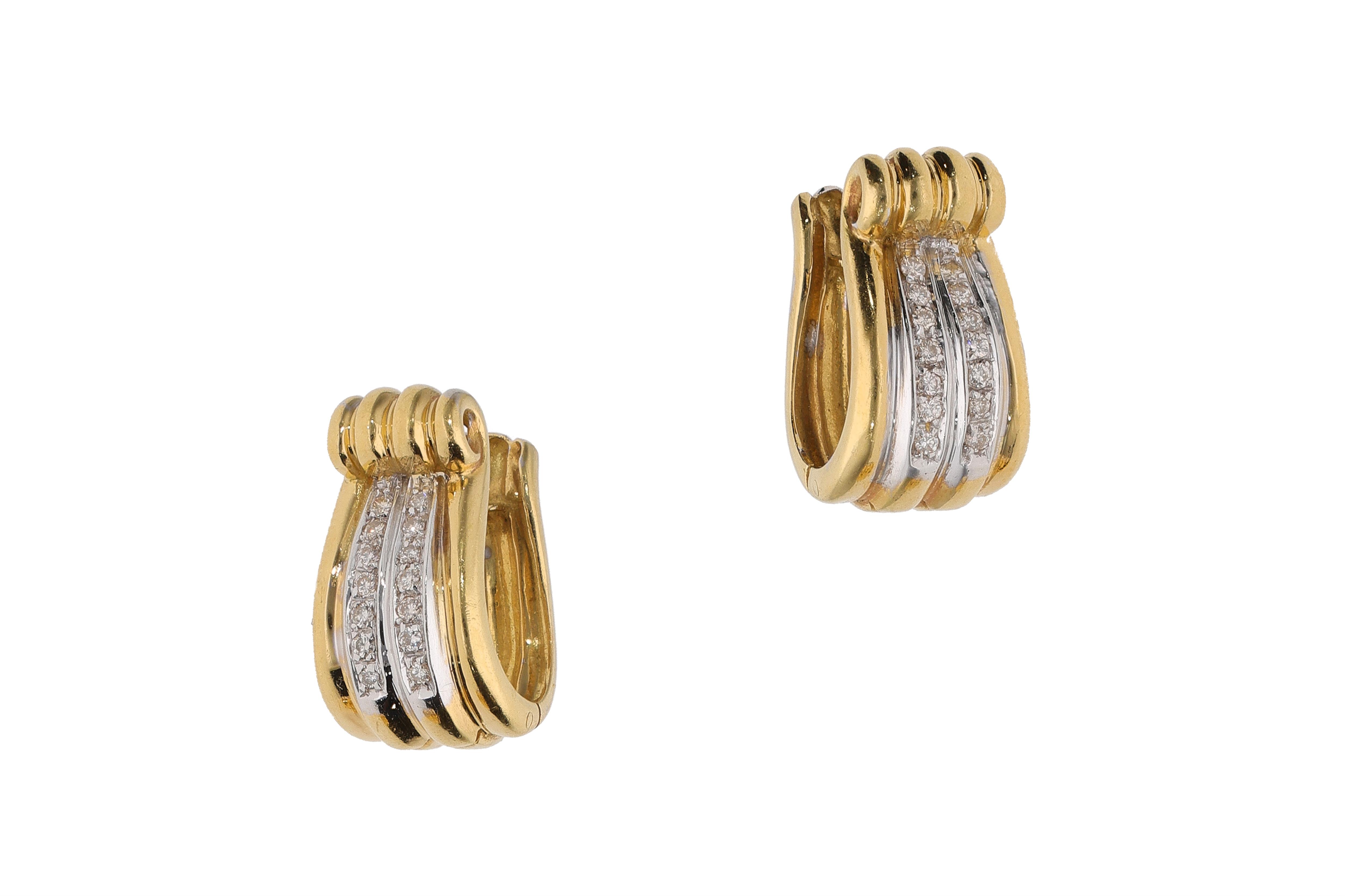 Paio di orecchini con diamanti - Asta Preziosi