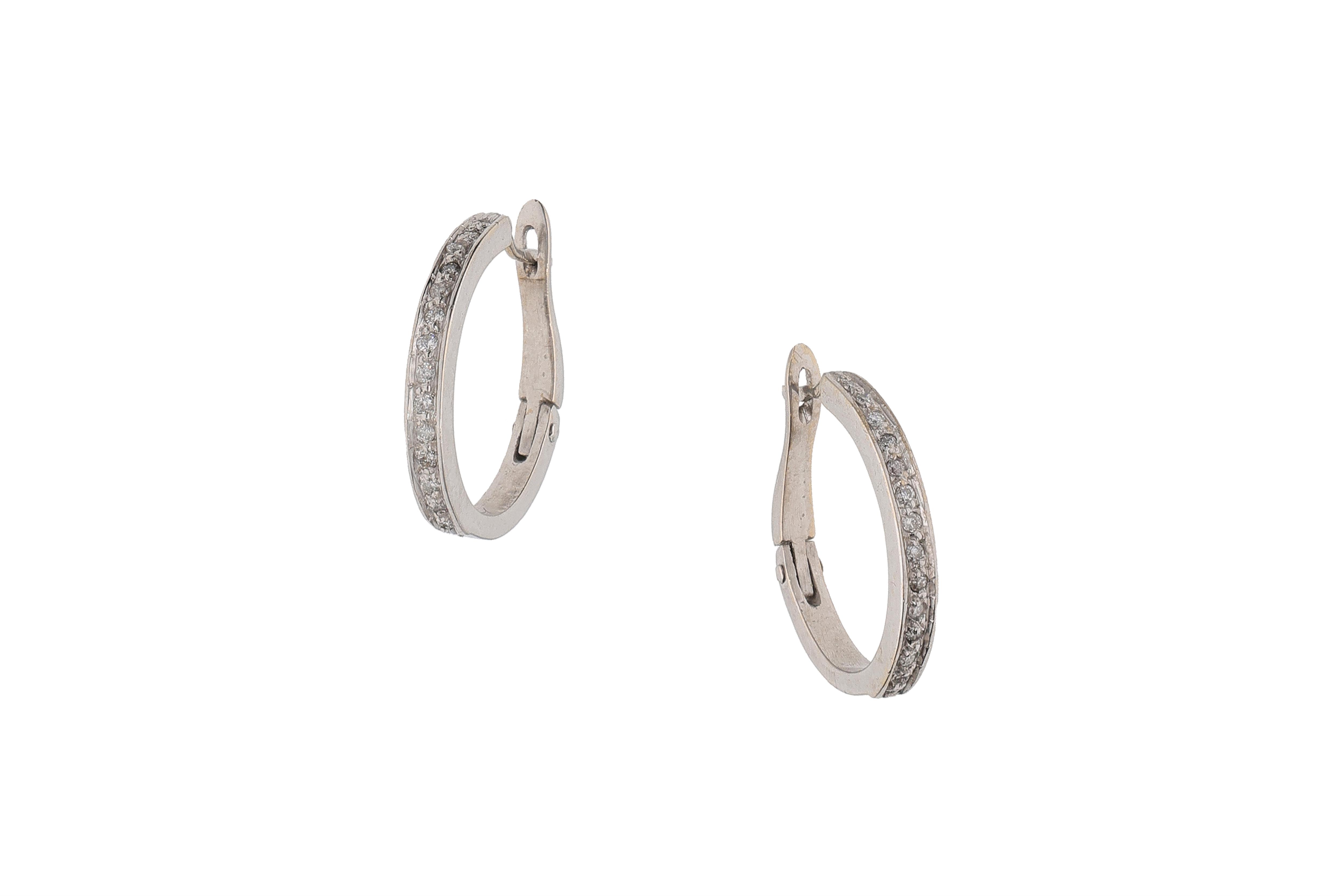 Paio di orecchini con diamanti - Asta Preziosi