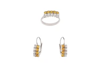 Anello e orecchini con pietre - Asta Preziosi