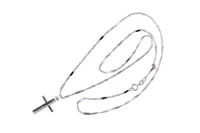 Collana e crocetta con diamanti - Asta Preziosi