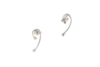 Paio orecchini con pietre incolore - Asta Preziosi