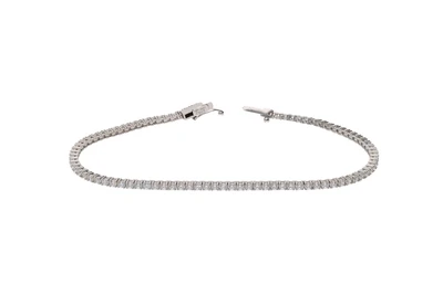 Bracciale tennis con pietre incolori - Asta Preziosi