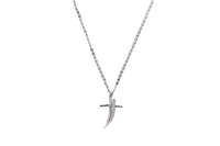 Collana e pendente con pietre incolori - Asta Preziosi