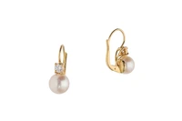 Orecchini con perle coltivate e diamanti - Asta Preziosi