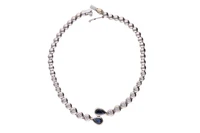 Bracciale con diamanti e zaffiri - Asta Preziosi