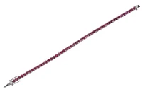 Bracciale tennis con diamanti, rubini e pietre - Asta Preziosi